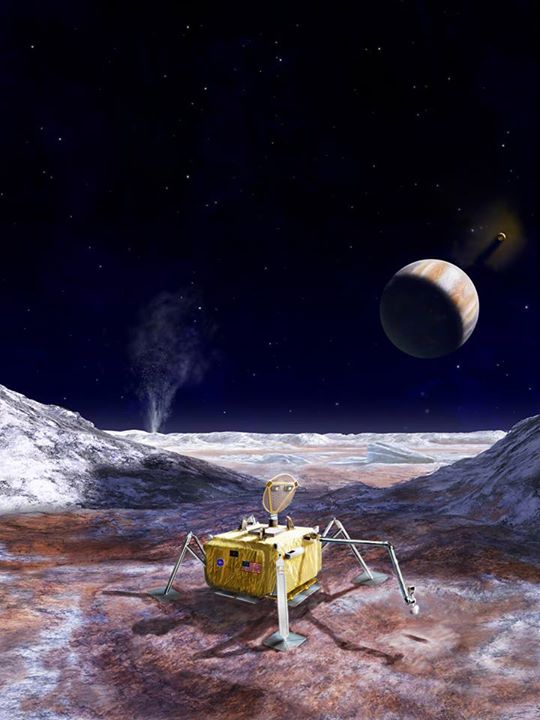 A future mission to land a robotic probe on Jupiter’s icy mo…