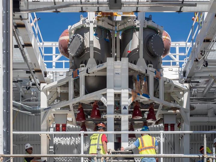 Engineers successfully installed ESA’s European Service Module Propulsion Qualif…