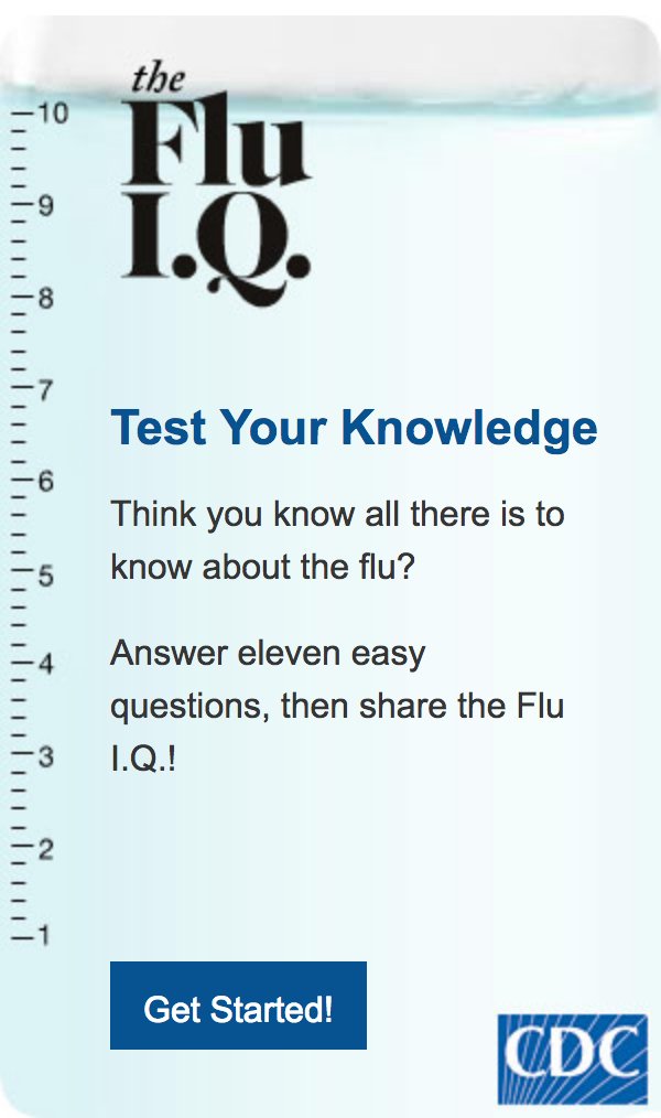 How much do you know about the flu? Test your knowledge and take this Flu IQ qui…
