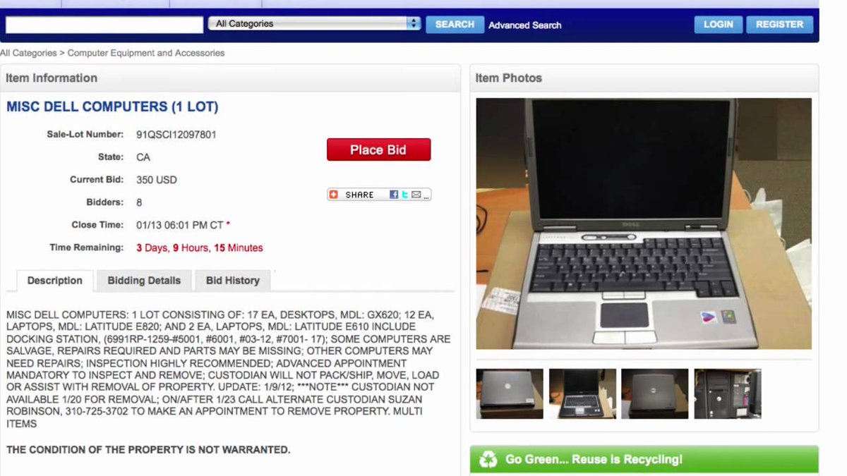 Surplus real and personal property from multiple federal agencies. Learn about G…