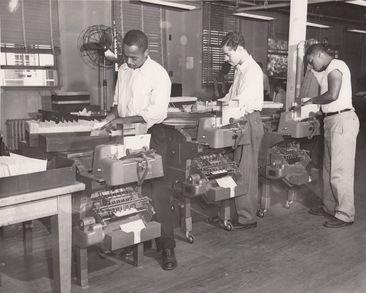 #TBT In the 1950s, our #data collection methods changed from mechanical sorting …