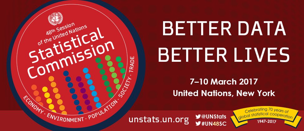 Use #UN48SC to join the conversation around the 48th session of the Statistical …