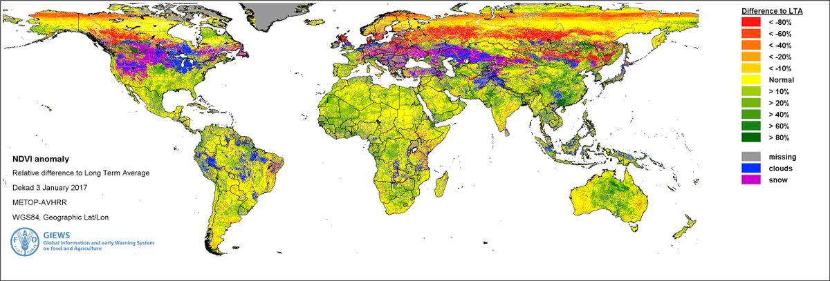 Vegetation indicators provide alternative measures of relative vegetation health…