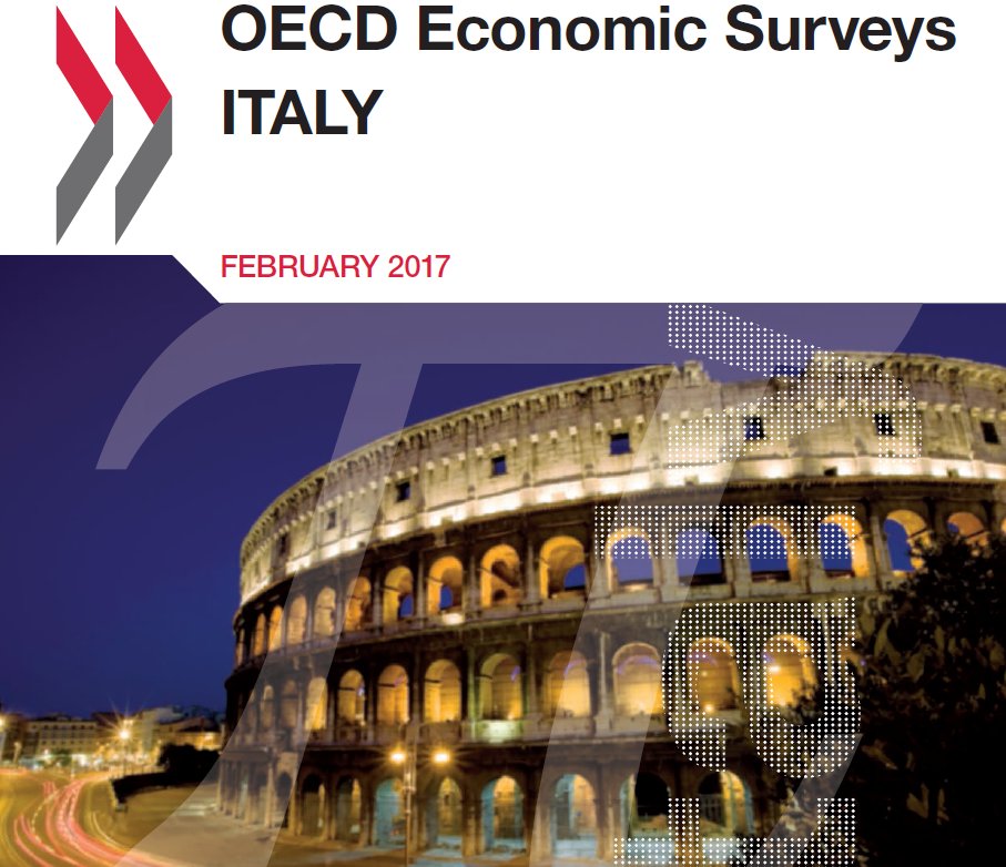 #Italy economic survey: 12h30 today in Rome, looks at challenges of strong & inc…