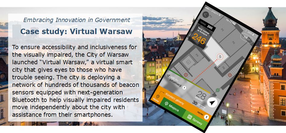 Who says #government can’t be innovative? #IoT and a #smartphone help the visual…