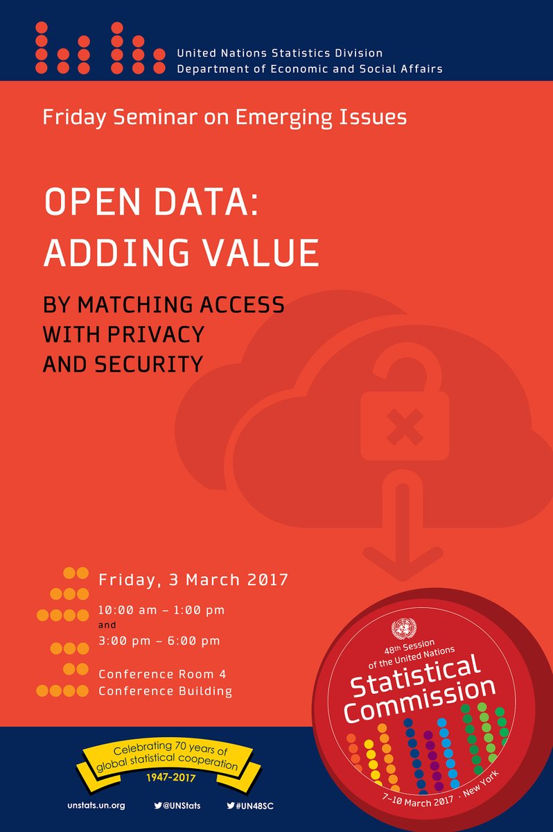 Pre #UN48SC #OpenData seminar “Adding value by matching access with privacy and …