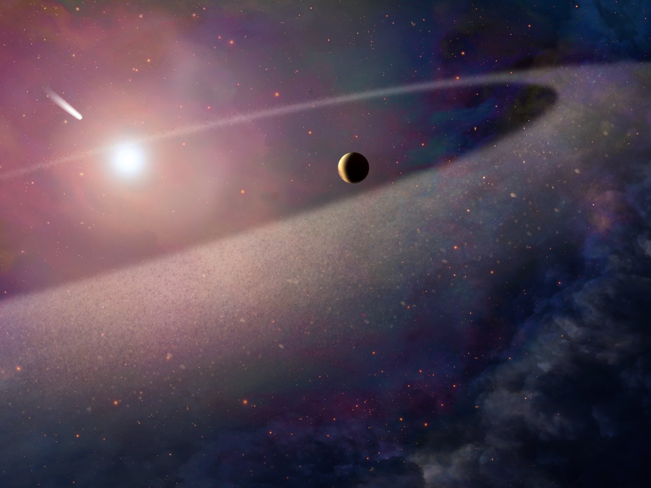 Hubble finds big brother of Halley’s Comet ripped apart by white dwarf