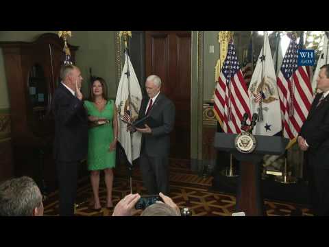 Vice President Pence Participates in a Swearing-In