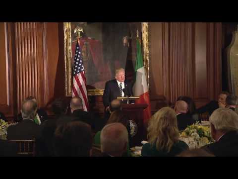 President Trump Participates in and Makes Remarks at the Friends of Ireland Luncheon