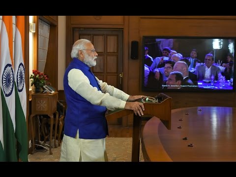 PM Narendra Modi addressing International Diamond Conferencing via VC, Mumbai