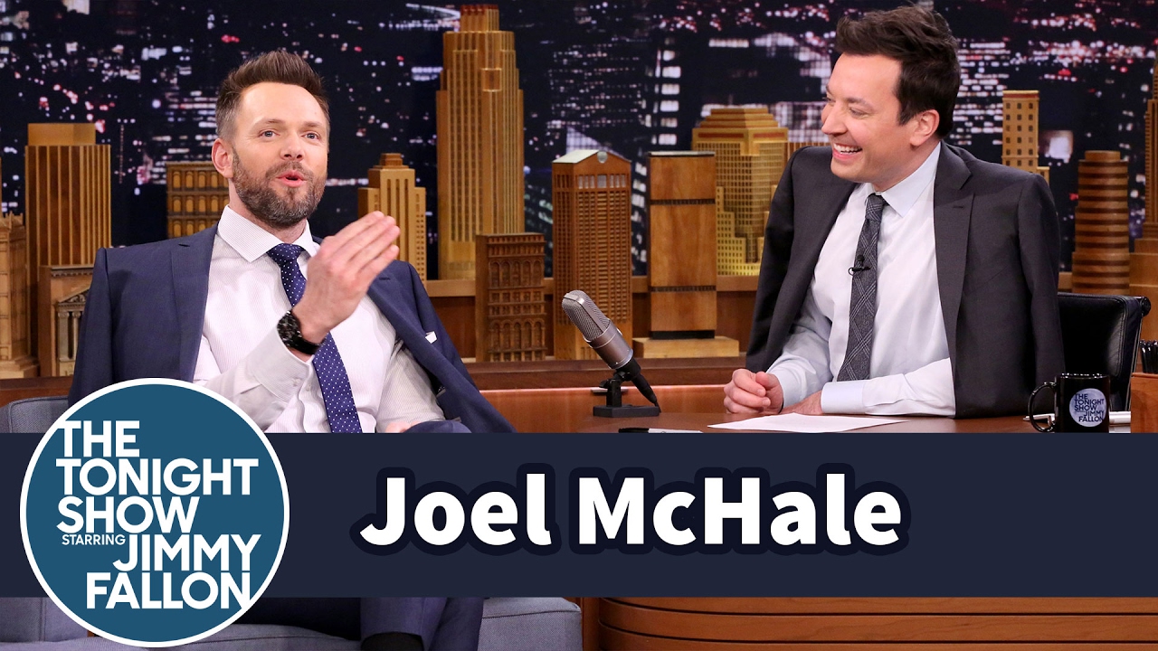 Joel McHale and Jimmy Cape Up Their Interview