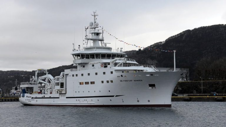 The new Nansen research vessel sets sail