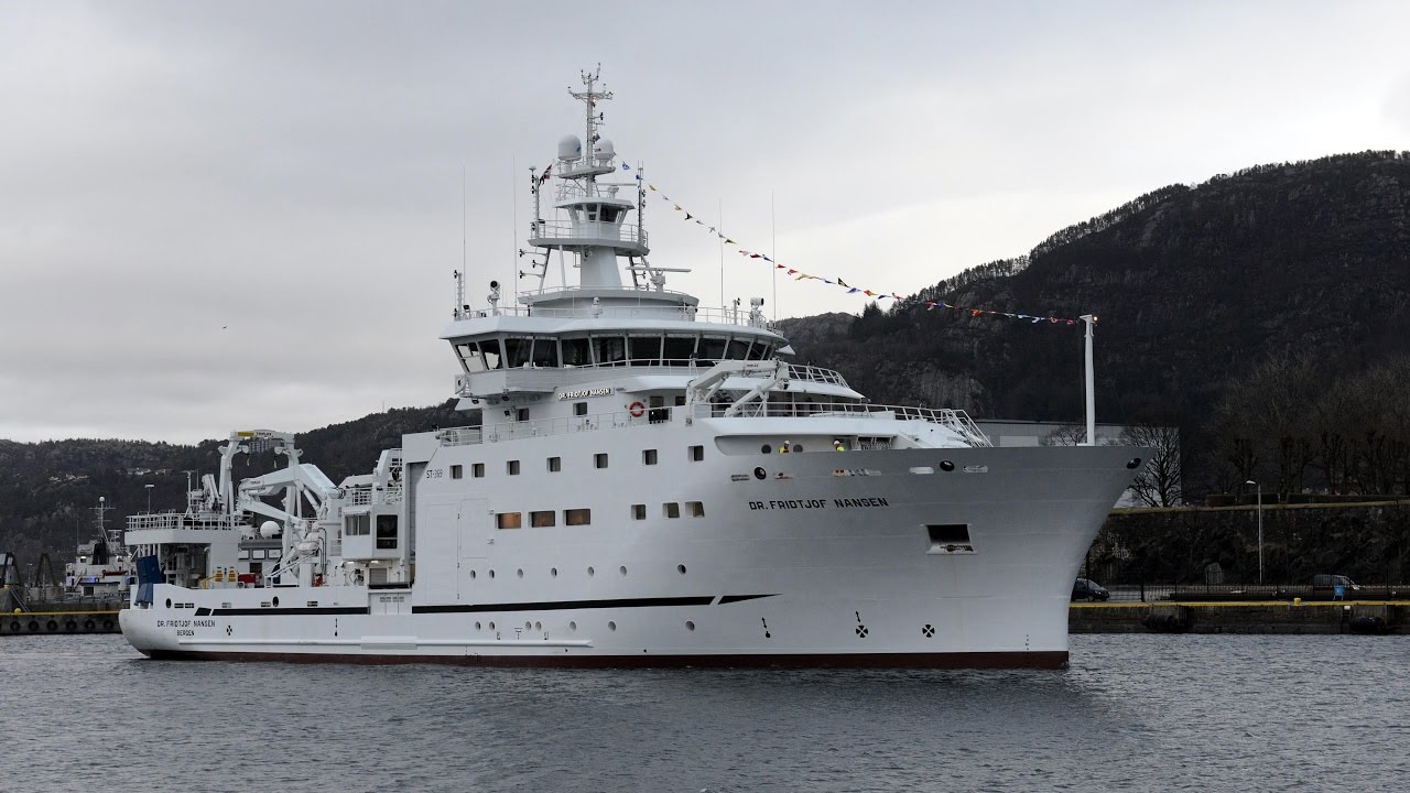 The new Nansen research vessel sets sail