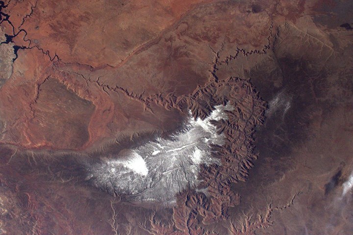 The Grand Canyon, is less grand when seen from space but still very impressive!T…