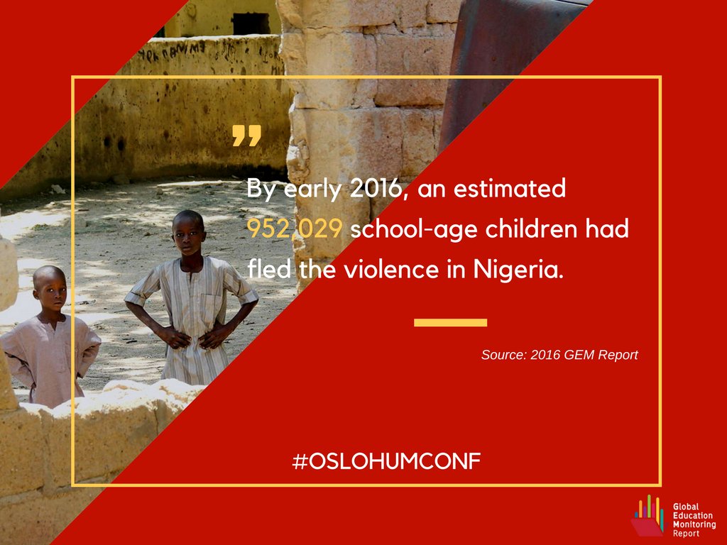 Children in conflict areas are more than 2x as likely to be out of school as tho…