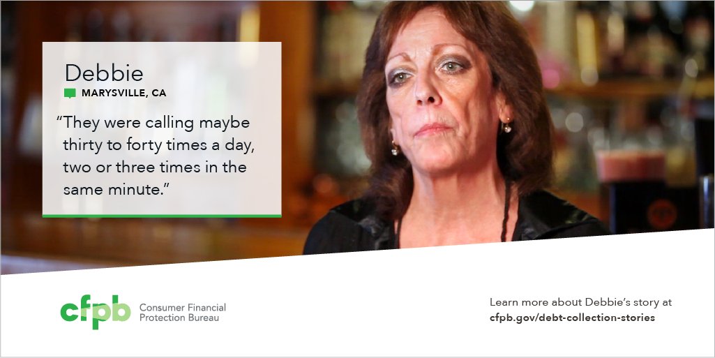 About 1 in 6 consumers with a debt in collection was contacted 8 or more times p…
