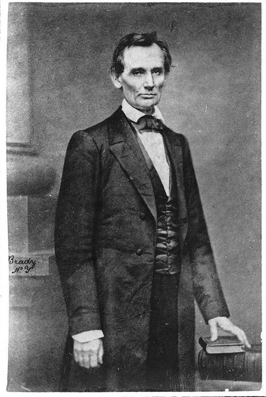 Today in 1860, Matthew Brady photographs presidential aspirant Abraham Lincoln b…