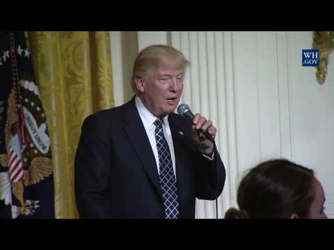 President Trump Hosts a Reception for Senators and Their Spouses