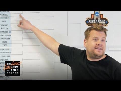 James Corden’s First NCAA Bracket
