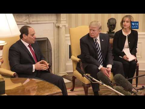 President Trump Meets With President el-Sisi