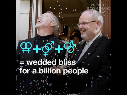 ⚢+⚤+⚣= wedded bliss for a billion people