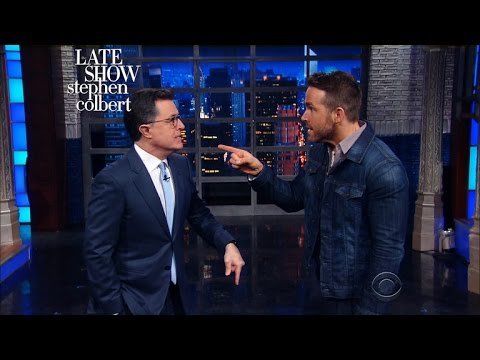 Ryan Reynolds Time-Travels Into Stephen’s Monologue