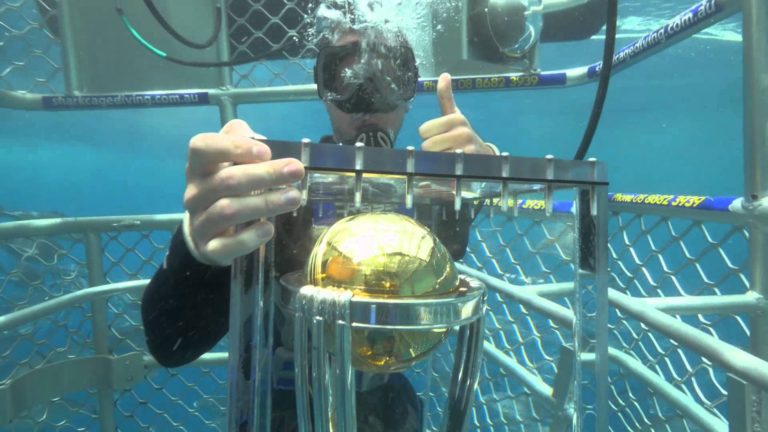 CWC Trophy Tour, Shaun Tait Shark Dive, Australia