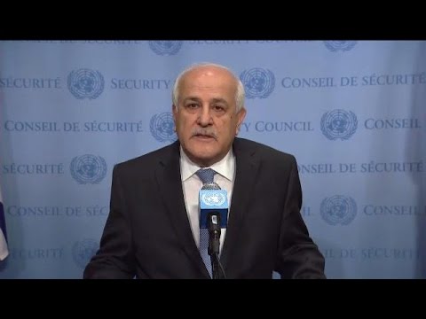 Riyad H. Mansour (Palestine) on the situation in the Middle East – Media Stakeout
