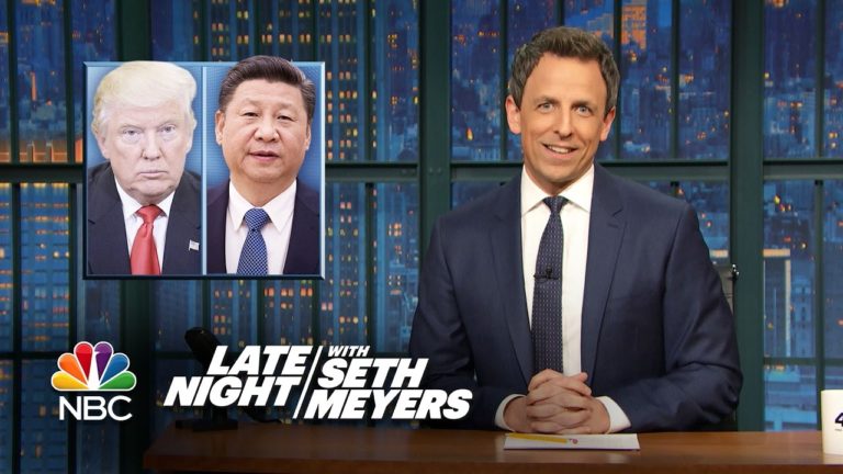 Trump to Meet with President of China, North Carolina Bathroom Law – Monologue