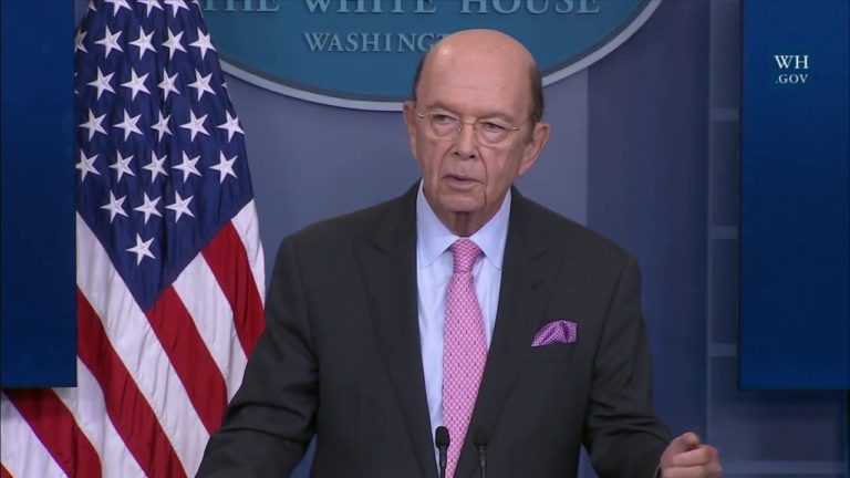 Secretary Ross at White House Daily Press Briefing (04/25/17)