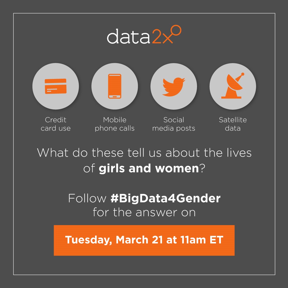 We look forward to exchange ideas & experiences on best use of #BigData4Gender a…