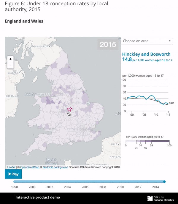 How have under 18 conception rates changed over time in your area? Explore our i…