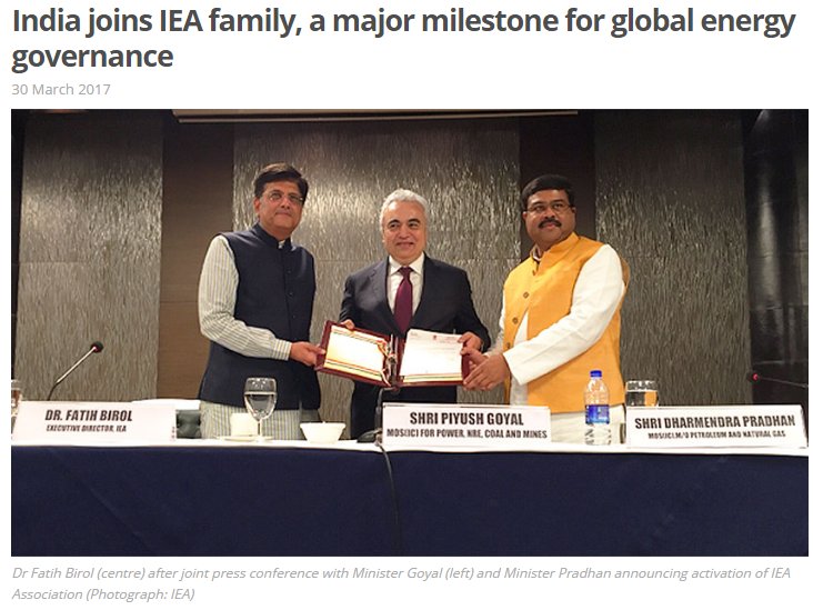 With #India, the @IEA’s growing family now accounts for about 70% of the world’s…