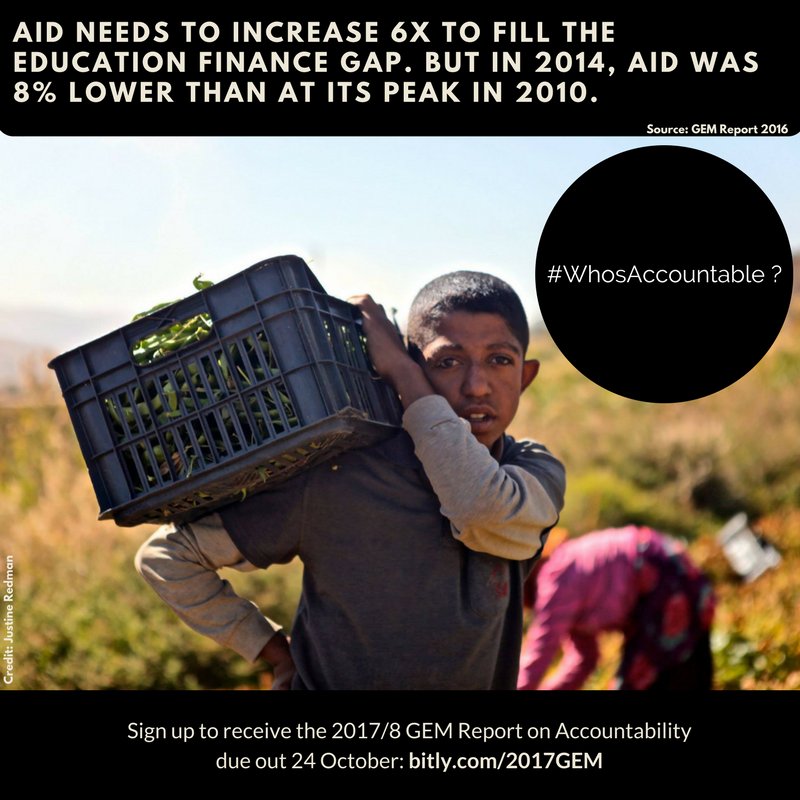 #WhosAccountable for the work remaining to be done before reaching our #SDG4 com…