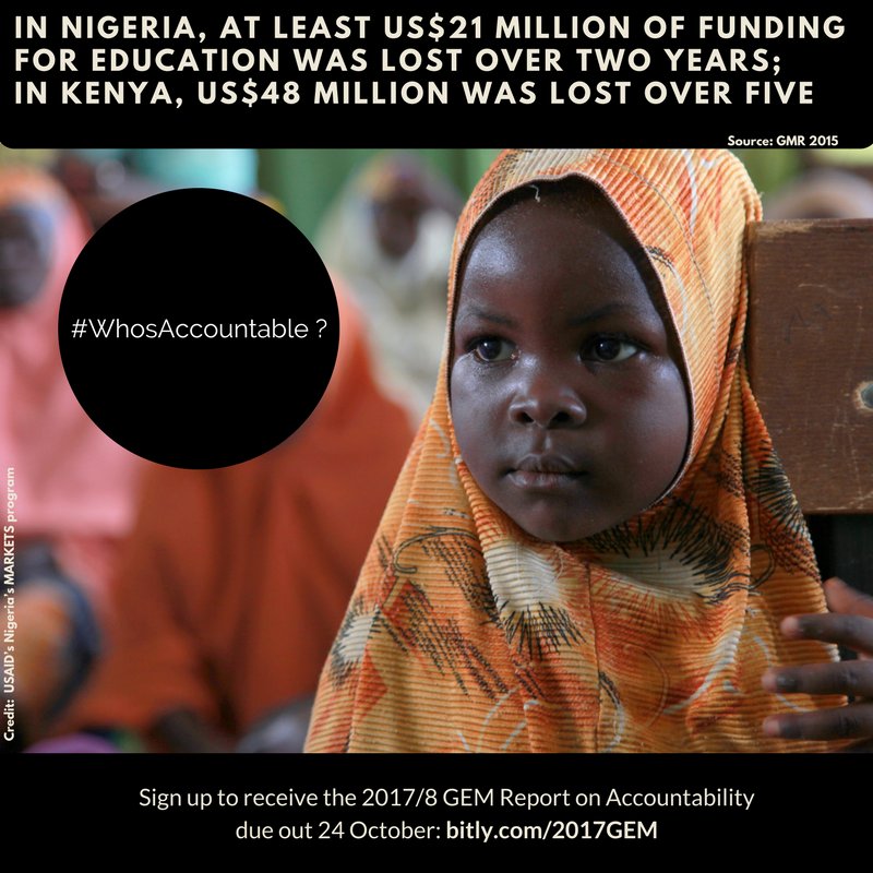 Who should be held to account for various issues in education? #WhosAccountable …