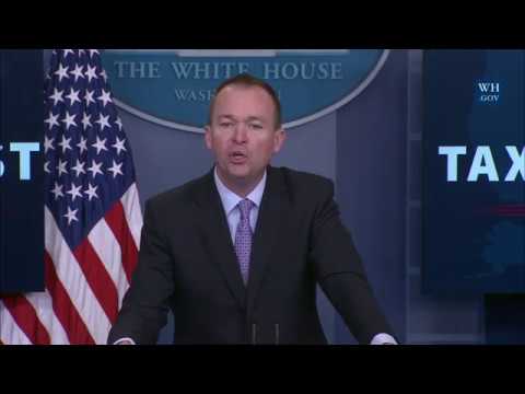 Briefing with Office of Management and Budget Director Mick Mulvaney