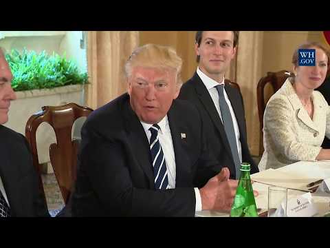 President Trump participates in a bilateral meeting with Prime Minister Paolo Gentiloni of Italy