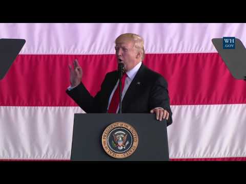 President Trump Gives Remarks to United States Military Personnel at Naval Air Station Sigonella