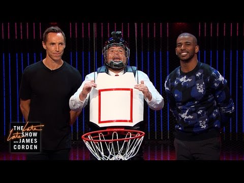 Human Basketball Hoop w/ Steve Nash & Chris Paul