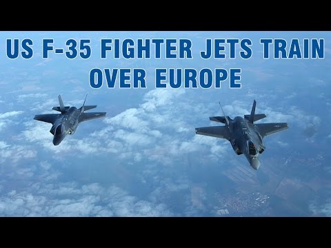 US F35 fighter jets training in Europe