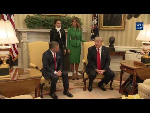 President Trump Meets with King Abdullah II