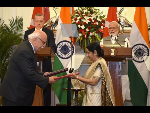 PM Modi at Exchange of Agreements & Press Statement with President of Turkey Recep Tayyip Erdogan