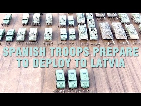 Spanish troops prepare to deploy to Latvia
