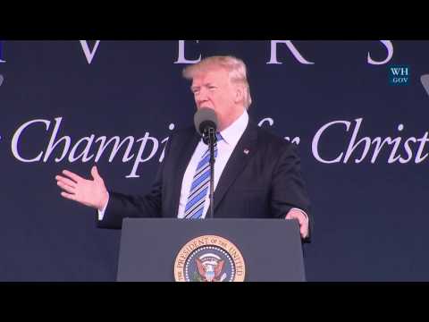President Trump Makes Remarks at the Liberty University Commencement Ceremony