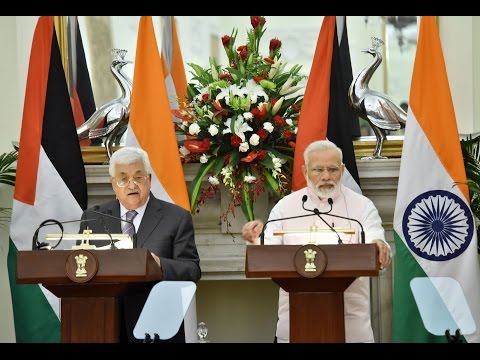 PM Modi at Press Statement & Exchange of Agreements with Palestine President Mr. Mahmoud Abbas