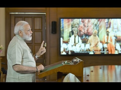 PM Modi addresssing Centenary Celebration of Bharat Shevashram in Shilong via VC