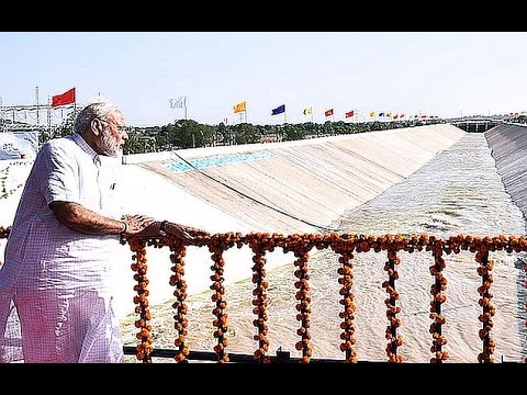 PM Modi at the launch of Pumping Station in Kutch Canal in Bhachau, Gujarat