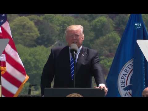 President Trump Gives Remarks at the United States Coast Guard Academy Commencement Ceremony