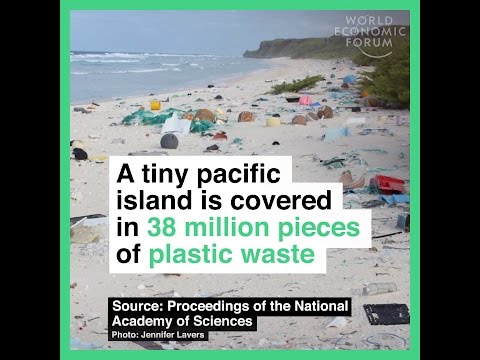 A tiny pacific island is covered in 38 million pieces of plastic waste
