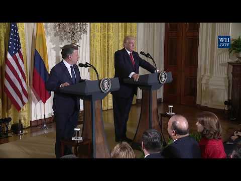 President Trump Holds a Joint Press Conference with President Santos